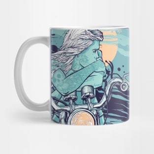 Motorbike girl Mug